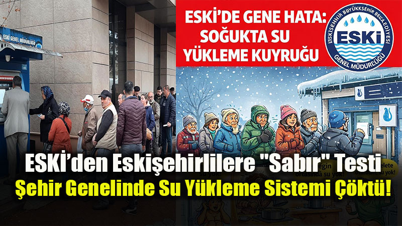 Eski�ehir�de Su Krizi: ESK� Sistemi Kapatt�, Vatanda� So�ukta Kald�!
