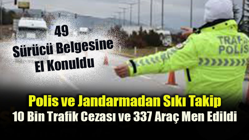 Eski�ehir�de Dev Trafik Operasyonu: Bir Haftada 27 Bin Ara� Mercek Alt�na Al�nd�