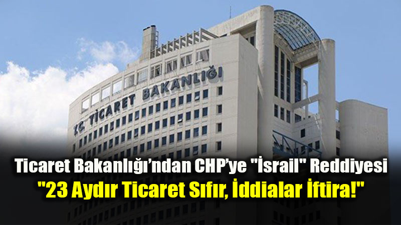 �srail ile Ticaretin S�rd���ne Dair As�ls�z �ddialar Hakk�nda A��klama