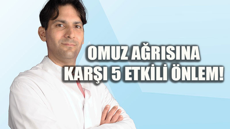 Ofiste, masa ba��nda 5 pratik omuz egzersizi