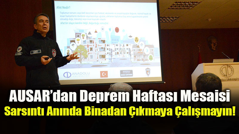 Eski�ehir�den Hayat Kurtaran Uyar�: "Depremde Yaralanmalar�n Yar�s� E�yalardan!"