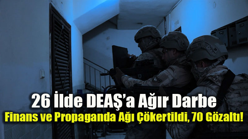 Eski�ehir Dahil 26 �lde E� Zamanl� Ter�r Operasyonu: 70 ��pheli G�zalt�nda