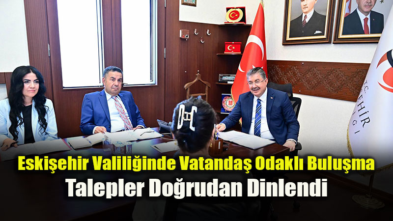 Vali Dr. Erdin� Y�lmaz Halk G�n� Toplant�s�nda Vatanda�larla Bir Araya Geldi