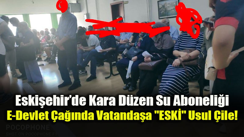 Teknolojiyi Kullanamayan B�y�k�ehir�in "ESK�"si Vatanda�a �ile �ektirmeye Devam Ediyor