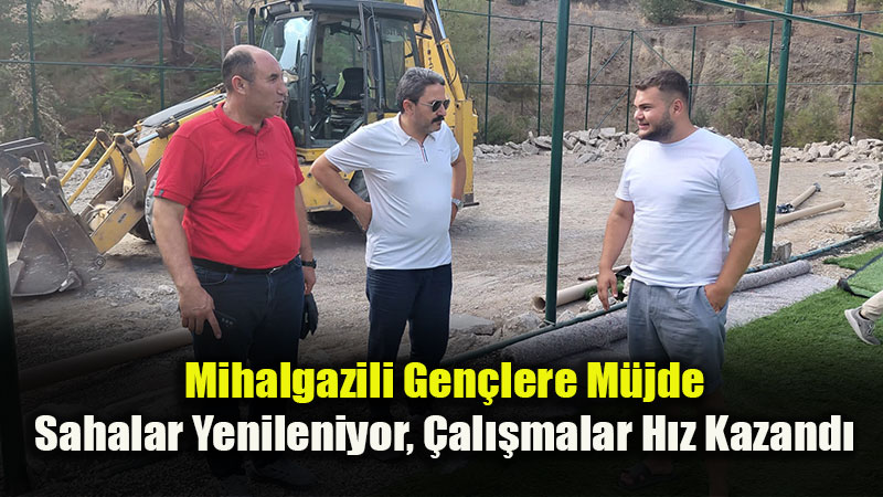 Mihalgazi�de Spor Tesislerine Modern Dokunu�: Yenileme �al��malar� S�r�yor