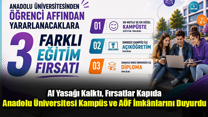 Af Kapsam�ndaki ��rencilere �ift Diploma ve Esnek E�itim F�rsat�
