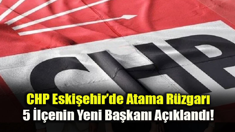 CHP�de �l�e Ba�kanl�klar� Netle�ti: Disiplin Kurulu�na da Yeni Atama!