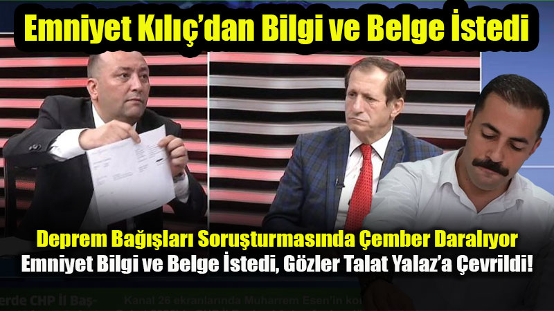 CHP�deki "Kayip Deprem Paralar�" Skandal�nda Adli Makamlar Devrede