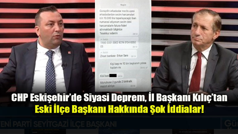 CHP �l Ba�kan� Volkan Enver K�l��tan Sert ��k��: "Yalanlas�nlar, Yar�n Sabah �stifa Ederim"