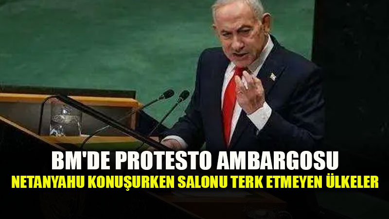 BM’de Tarihi Protesto: Netanyahu Konu�urken Salonda Kalan �lkeler Belli Oldu
