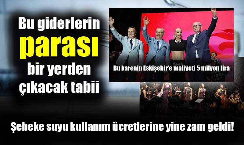 Eskiehir de ebeke suyu yine zamland