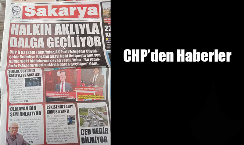 CHP den haberler ,