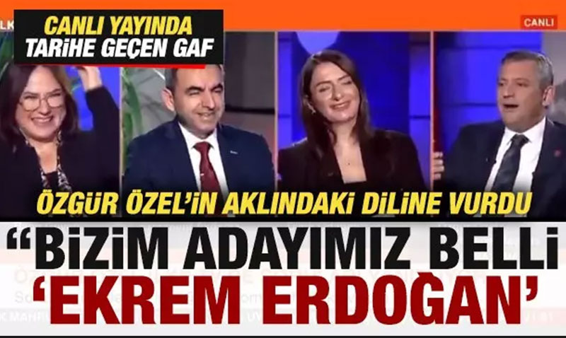 �zg�r �zel’in akl�ndaki diline vurdu: Bizim aday�m�z belli ’Ekrem Erdo�an’