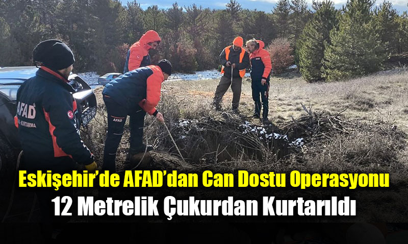 Eski�ehir�de AFAD�dan Can Dostu Operasyonu: 12 Metrelik �ukurdan Kurtar�ld�