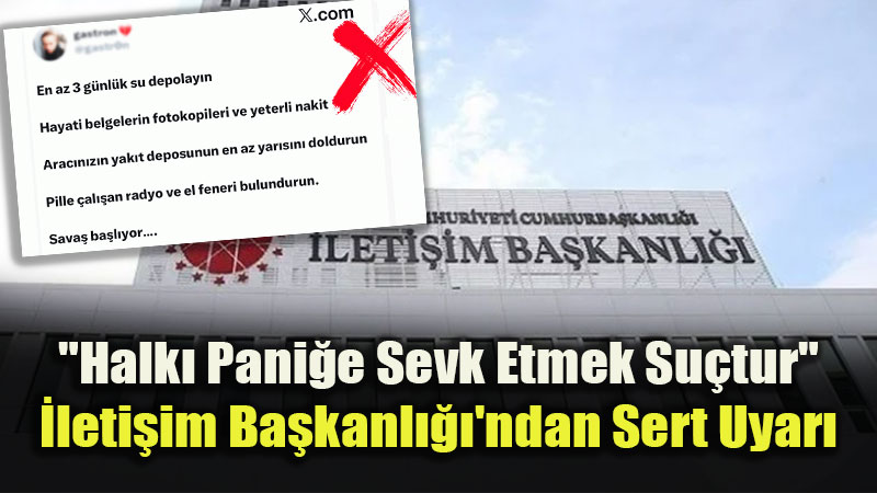 Sosyal Medyada "Sava�" Yalan�: Dezenformasyon Yapanlara Adli S�re� Ba�lat�ld�!