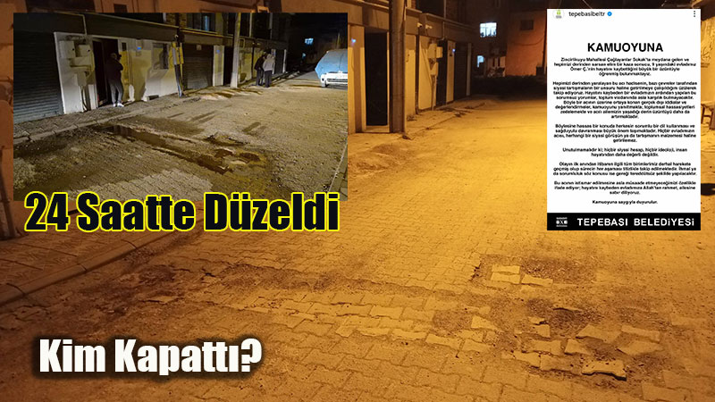 Kimse sorumlulu�u kabul etmese de o �ukur dolmu�