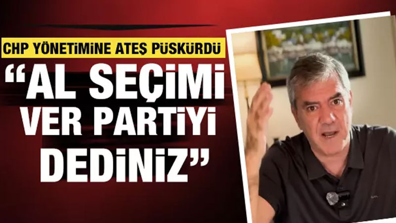 Y�lmaz �zdil’den CHP y�netimine "Al se�imi ver partiyi dediniz" ele�tirisi